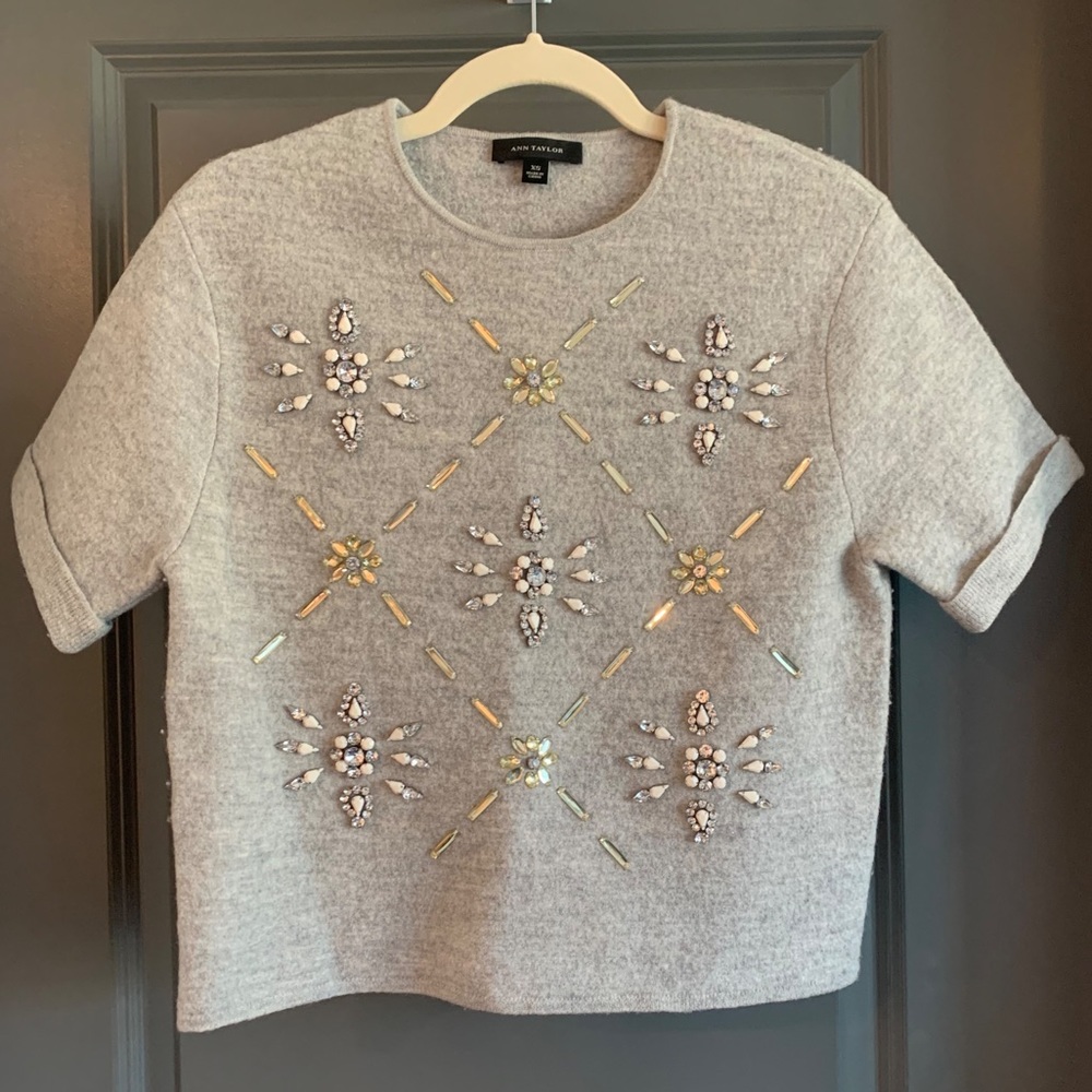 Ann Taylor Short Sleeve Sweater